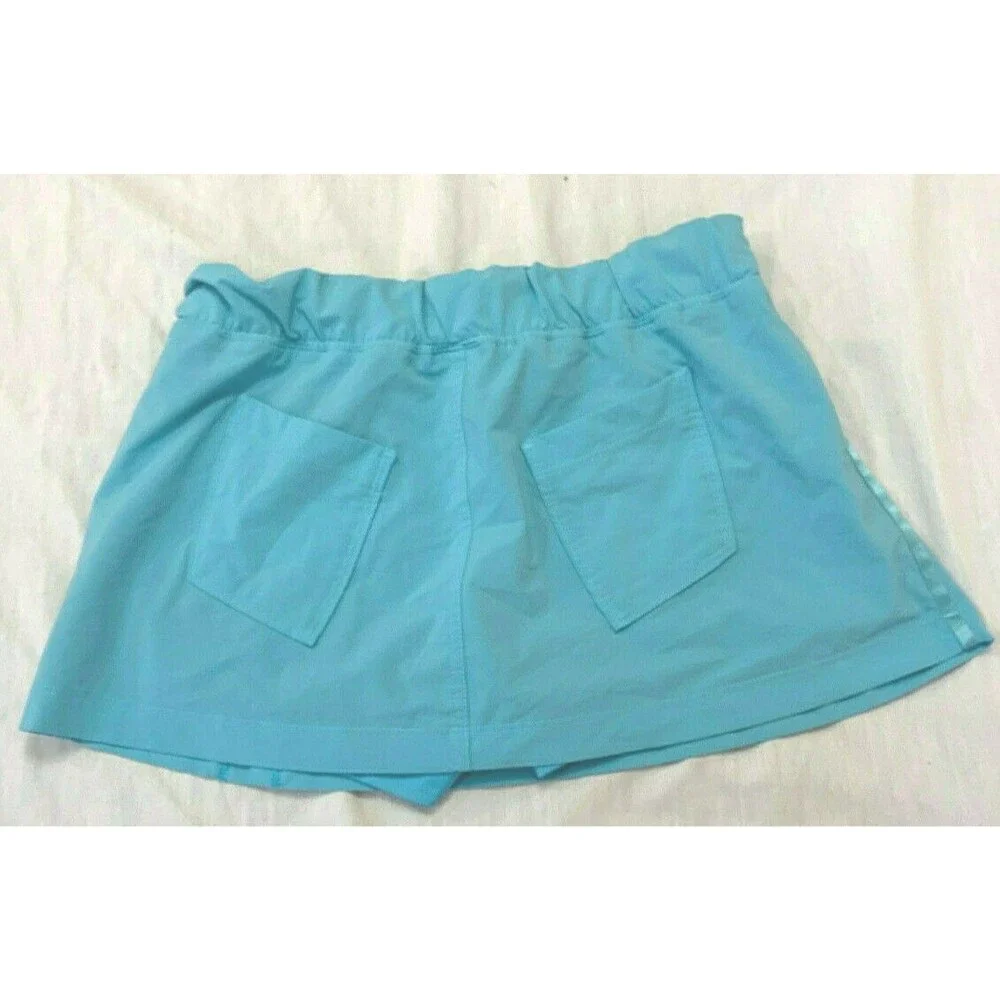 NIKE FIT DRY ATHLETIC WOMENS SKIRT SKORT WITH BUILT SHORTS SIZE M 8-10